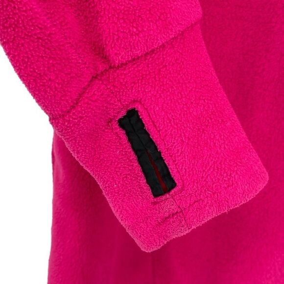 Columbia Fleece Full Zip Jacket Stand Up Collar Pink Women's Large - Picture 4 of 10